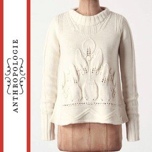 Anthropologie/Rosie Neira | 'Cloudleaf' Handknit Wool Blend Sweater